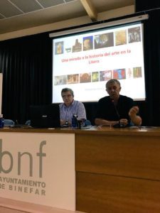Presentación de la conferencia «El arte en la Litera» (foto Juan Carlos García)