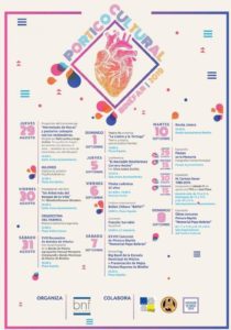 Cartel del Pórtico Cultural Binéfar 2019