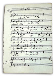 Partitura letanias