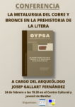 Cartel La metalurgia del cobre y del bronce en la prehistoria de la Litera