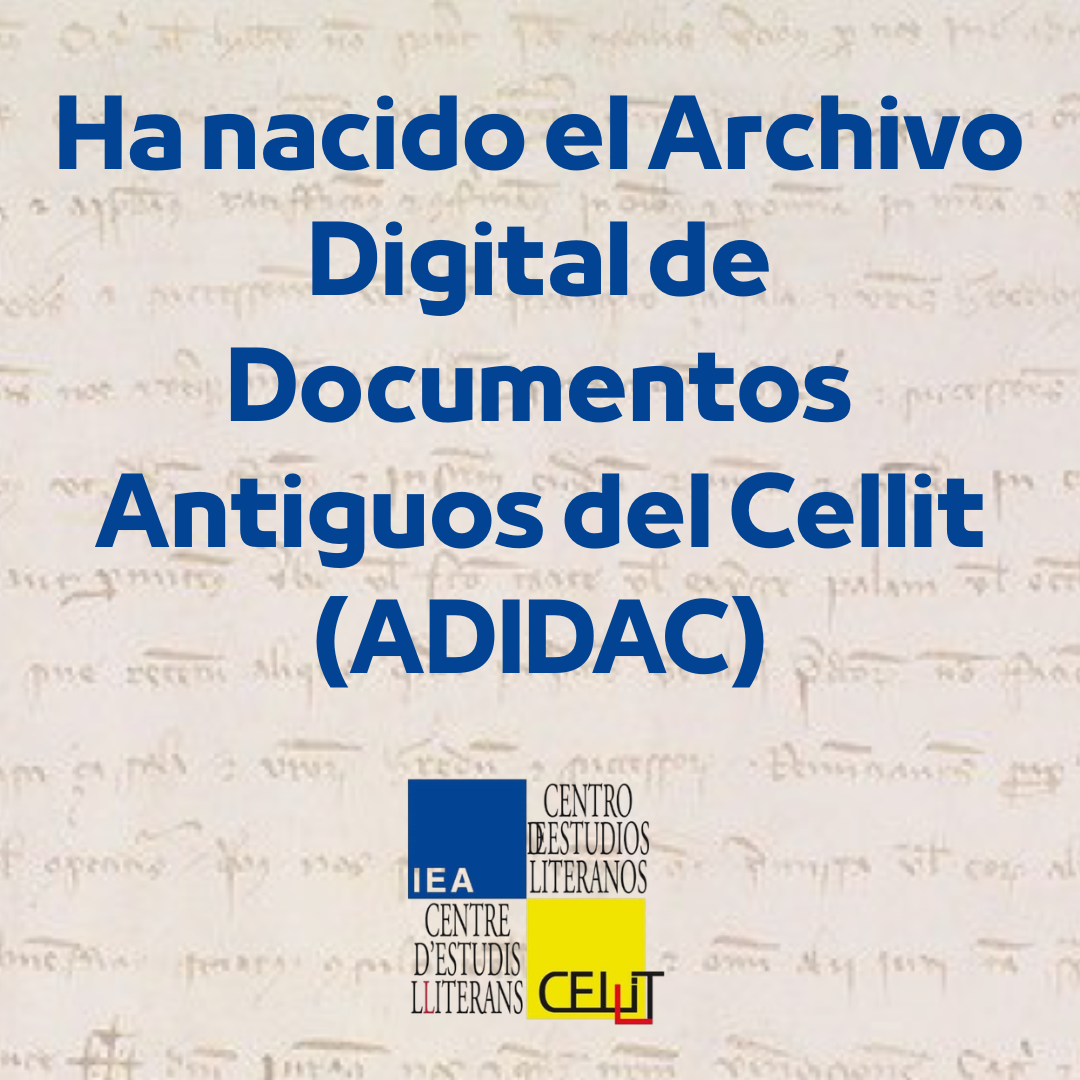 Creación del Archivo Digital de Documentos Antiguos del Cellit (ADIDAC)