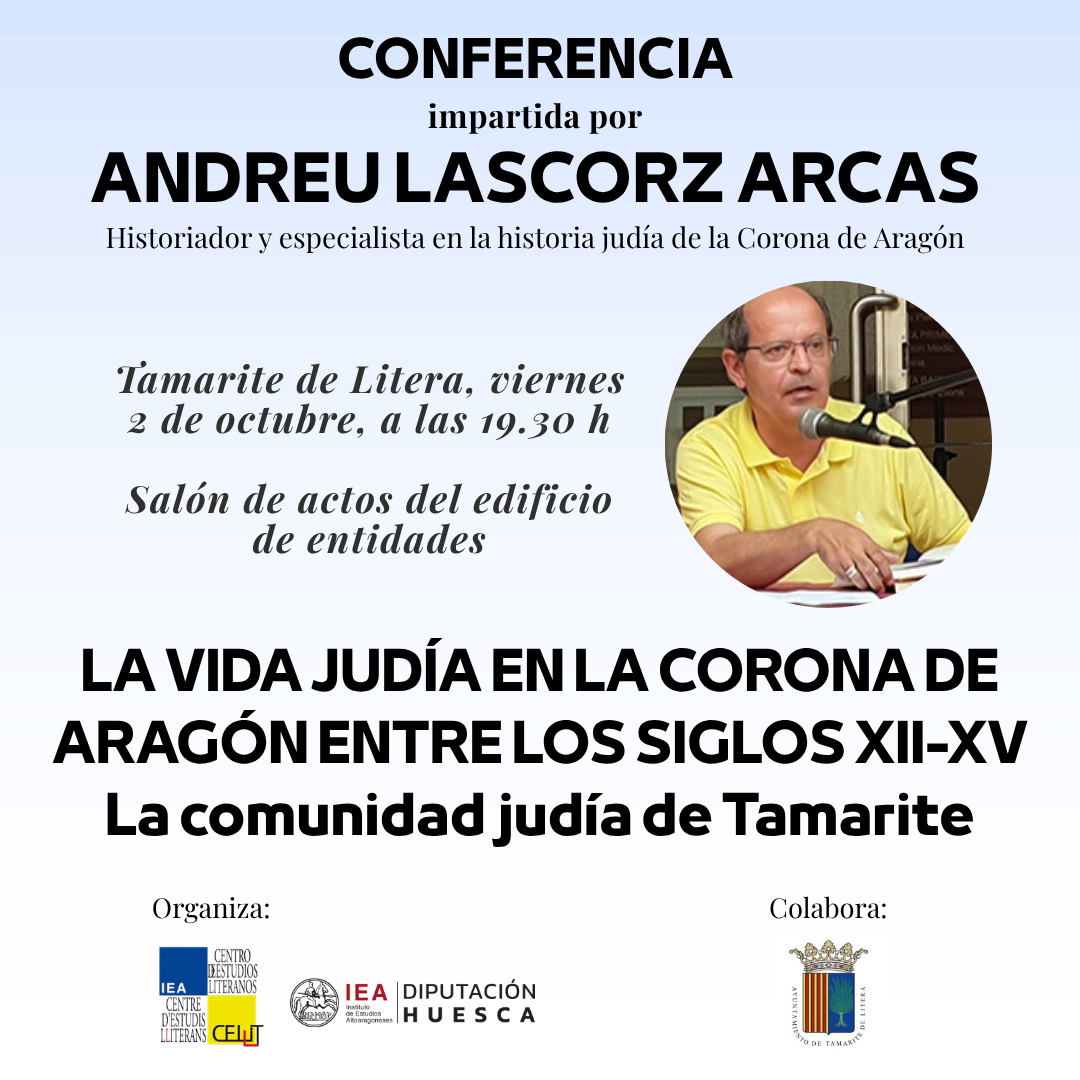 Próxima conferencia de Andreu Lascorz en Tamarite