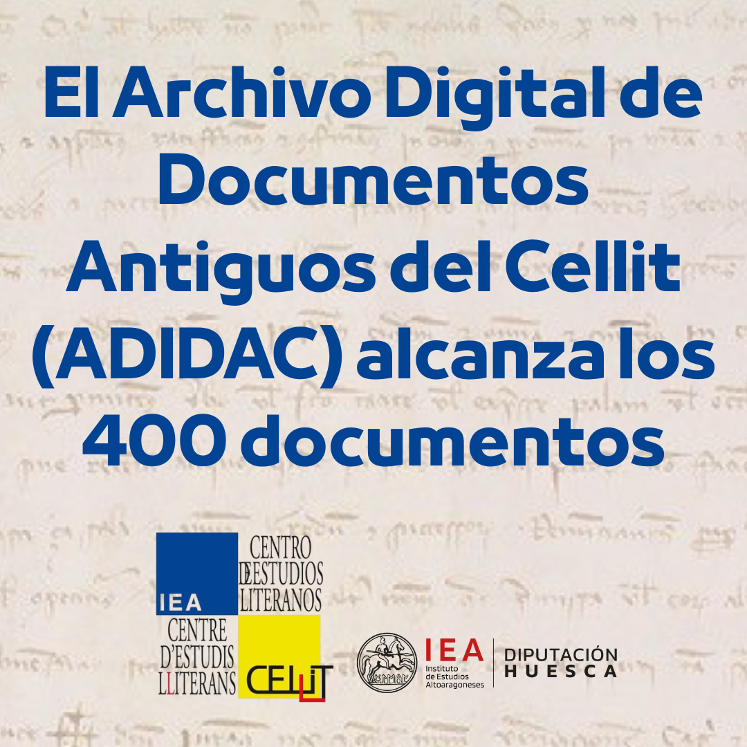 El Archivo de Documentos Antiguos del Cellit alcanza los 400 documentos